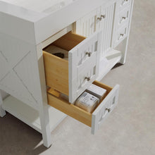 Load image into Gallery viewer, Vinnova Vanity Vinnova Pavia 36” Single Vanity in White with Acrylic under-mount Sink With Mirror