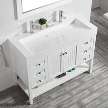 Load image into Gallery viewer, Vinnova Vanity Vinnova Pavia 48” Single Vanity in White with Acrylic under-mount Sink With Mirror