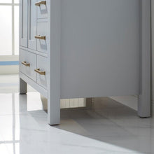 Load image into Gallery viewer, Vinnova Vanity Vinnova Shannon 36&quot; Single Vanity in Paris Grey and Composite Carrara White Stone Countertop With Mirror
