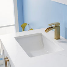 Load image into Gallery viewer, Vinnova Vanity Vinnova Shannon 36&quot; Single Vanity in White and Composite Carrara White Stone Countertop With Mirror