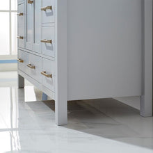 Load image into Gallery viewer, Vinnova Vanity Vinnova Shannon 48&quot; Single Vanity in Paris Grey and Composite Carrara White Stone Countertop Without Mirror