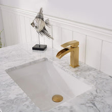Load image into Gallery viewer, Vinnova Vanity Vinnova Shannon 48&quot; Single Vanity in Royal Blue and Composite Carrara White Stone Countertop Without Mirror