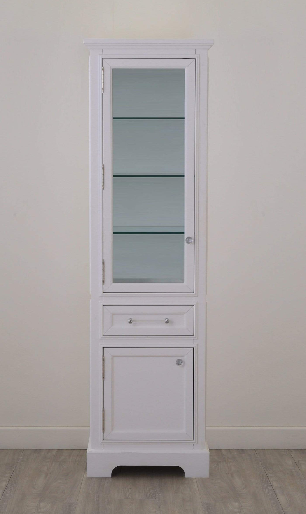 Water Creation Linen Towers Water Creation DERBY-LC-W Derby Collection Linen Cabinet In White