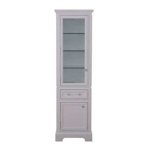 Water Creation Linen Towers Water Creation DERBY-LC-W Derby Collection Linen Cabinet In White