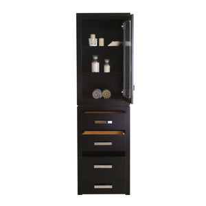 Water Creation Linen Towers Water Creation MADISON-LC-E Madison Collection Linen Cabinet In Espresso