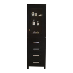 Water Creation Linen Towers Water Creation MADISON-LC-E Madison Collection Linen Cabinet In Espresso