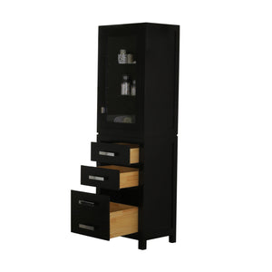 Water Creation Linen Towers Water Creation MADISON-LC-E Madison Collection Linen Cabinet In Espresso