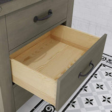 Load image into Gallery viewer, Water Creation Vanity Water Creation AB30BL03GG-P24000000 Aberdeen 30 Inch Single Sink Blue Limestone Countertop Vanity in Grizzle Gray and Mirror