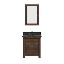 Load image into Gallery viewer, Water Creation Vanity Water Creation AB30BL03RS-000TL1203 Aberdeen 30 Inch Single Sink Blue Limestone Countertop Vanity in Rustic Sienna with Hook Faucet