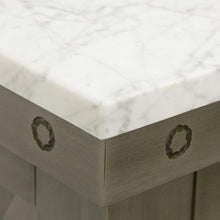 Load image into Gallery viewer, Water Creation Vanity Water Creation AB60CW03GG-A24000000 60 Inch Grizzle Grey Double Sink Bathroom Vanity With Mirrors With Carrara White Marble Counter Top From The ABERDEEN Collection