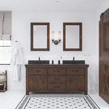 Load image into Gallery viewer, Water Creation Vanity Water Creation AB72BL03RS-000000000 Aberdeen 72 In. Double Sink Blue Limestone Countertop Vanity in Rustic Sierra
