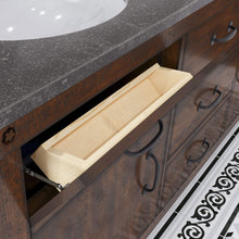 Load image into Gallery viewer, Water Creation Vanity Water Creation AB72BL03RS-000000000 Aberdeen 72 In. Double Sink Blue Limestone Countertop Vanity in Rustic Sierra