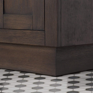 Water Creation Vanity Water Creation CH24B-0600BK Chestnut 24 Inch Single Bathroom Vanity with Mirror in Brown Oak