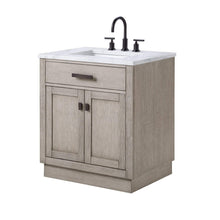 Load image into Gallery viewer, Water Creation Vanity Water Creation CH30B-0300GK Chestnut 30 Inch Single Bathroom Vanity with Mirror in Grey Oak