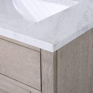 Water Creation Vanity Water Creation CH30C-0314GK Chestnut 30 Inch Single Bathroom Vanity in Grey Oak
