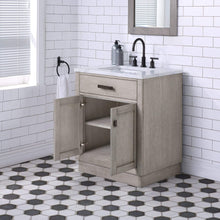 Load image into Gallery viewer, Water Creation Vanity Water Creation CH30C-0314GK Chestnut 30 Inch Single Bathroom Vanity in Grey Oak