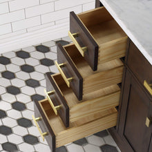 Load image into Gallery viewer, Water Creation Vanity Water Creation CH48B-0600BK Chestnut 48 Inch Single Bathroom Vanity with Mirror in Brown Oak