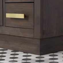 Load image into Gallery viewer, Water Creation Vanity Water Creation CH48B-0600BK Chestnut 48 Inch Single Bathroom Vanity with Mirror in Brown Oak