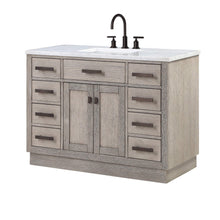Load image into Gallery viewer, Water Creation Vanity Water Creation CH48C-0314GK Chestnut 48 Inch Single Bathroom Vanity in Grey Oak