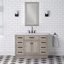 Load image into Gallery viewer, Water Creation Vanity Water Creation CH48C-0314GK Chestnut 48 Inch Single Bathroom Vanity in Grey Oak