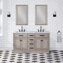 Load image into Gallery viewer, Water Creation Vanity Water Creation CH60A-0300GK Chestnut 60 Inch Double Bathroom Vanity in Grey Oak