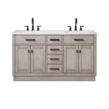 Load image into Gallery viewer, Water Creation Vanity Water Creation CH60A-0300GK Chestnut 60 Inch Double Bathroom Vanity in Grey Oak