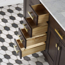 Load image into Gallery viewer, Water Creation Vanity Water Creation CH60B-0600BK Chestnut 60 Inch Double Bathroom Vanity with Mirrors in Brown Oak