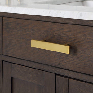 Water Creation Vanity Water Creation CH60B-0600BK Chestnut 60 Inch Double Bathroom Vanity with Mirrors in Brown Oak