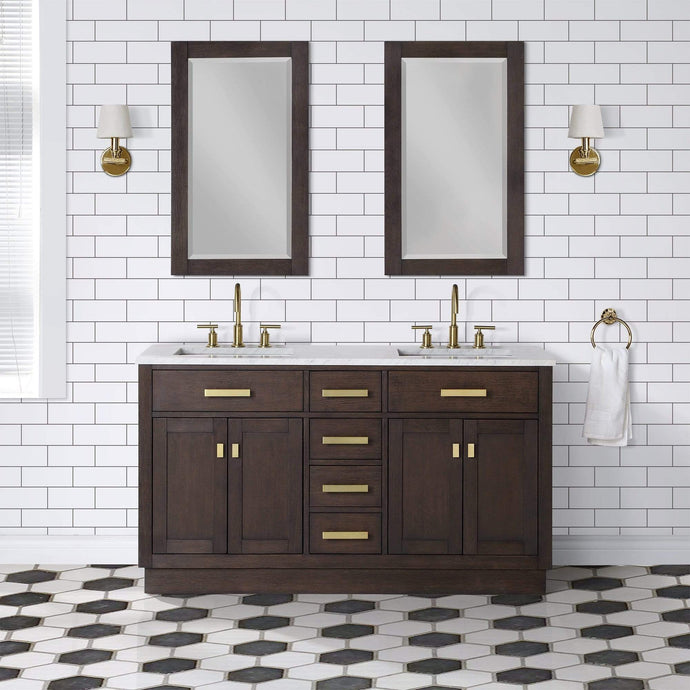 Water Creation Vanity Water Creation CH60CW06BK-000BL1406 Chestnut 60