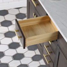 Load image into Gallery viewer, Water Creation Vanity Water Creation CH72B-0600BK Chestnut 72 Inch Double Bathroom Vanity with Mirrors in Brown Oak