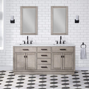 Water Creation Vanity Water Creation CH72CW03GK-R21000000 Chestnut 72"" Double Bathroom Vanity