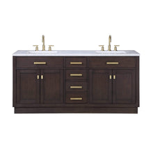 Load image into Gallery viewer, Water Creation Vanity Water Creation CH72CW06BK-000BL1406 Chestnut 72&quot;&quot; Double Bathroom Vanity