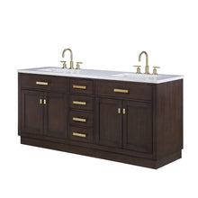 Load image into Gallery viewer, Water Creation Vanity Water Creation CH72CW06BK-000BL1406 Chestnut 72&quot;&quot; Double Bathroom Vanity