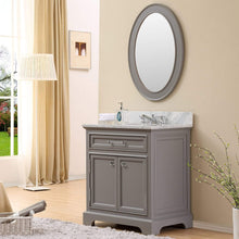 Load image into Gallery viewer, Water Creation Vanity Water Creation DE30CW01CG-000BX0901 30 Inch Cashmere Grey Single Sink Bathroom Vanity With Faucet From The Derby Collection