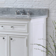 Load image into Gallery viewer, Water Creation Vanity Water Creation DE60CW01PW-000BX0901 60 Inch Pure White Double Sink Bathroom Vanity With Faucet From The Derby Collection