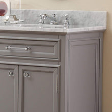 Load image into Gallery viewer, Water Creation Vanity Water Creation DE72CW01CG-000BX0901 72 Inch Cashmere Grey Double Sink Bathroom Vanity With Faucet From The Derby Collection