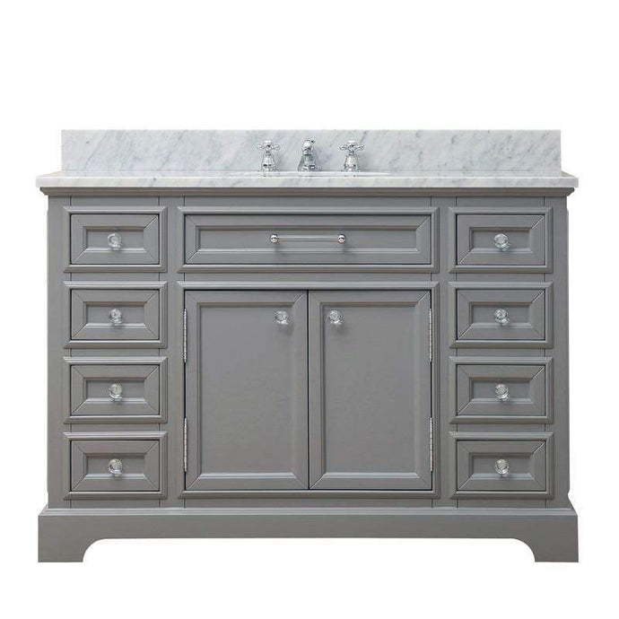 Water Creation Vanity Water Creation DERBY48G Derby 48 Inch Cashmere Grey Single Sink Bathroom Vanity