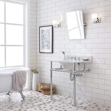 Load image into Gallery viewer, Water Creation Vanity Water Creation EB30E-0109 Embassy 30 Inch Wide Single Wash Stand, P-Trap, Counter Top with Basin, F2-0009 Faucet and Mirror included in Chrome Finish
