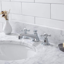 Load image into Gallery viewer, Water Creation Vanity Water Creation EB30E-0109 Embassy 30 Inch Wide Single Wash Stand, P-Trap, Counter Top with Basin, F2-0009 Faucet and Mirror included in Chrome Finish