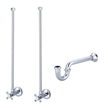 Load image into Gallery viewer, Water Creation Vanity Water Creation EB30E-0113 Embassy 30 Inch Wide Single Wash Stand, P-Trap, Counter Top with Basin, F2-0013 Faucet and Mirror included in Chrome Finish
