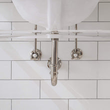 Load image into Gallery viewer, Water Creation Vanity Water Creation EB30E-0512 Embassy 30 Inch Wide Single Wash Stand, P-Trap, Counter Top with Basin, F2-0012 Faucet and Mirror included in Polished Nickel (PVD) Finish
