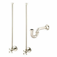 Load image into Gallery viewer, Water Creation Vanity Water Creation EB30E-0512 Embassy 30 Inch Wide Single Wash Stand, P-Trap, Counter Top with Basin, F2-0012 Faucet and Mirror included in Polished Nickel (PVD) Finish