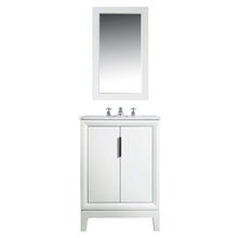 Load image into Gallery viewer, Water Creation Vanity Water Creation EL24CW01PW-000BX0901 Elizabeth 24-Inch Single Sink Carrara White Marble Vanity In Pure White  With F2-0009-01-BX Lavatory Faucet(s)