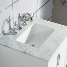 Load image into Gallery viewer, Water Creation Vanity Water Creation EL24CW01PW-000TL1201 Elizabeth 24-Inch Single Sink Carrara White Marble Vanity In Pure White  With F2-0012-01-TL Lavatory Faucet(s)