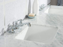 Load image into Gallery viewer, Water Creation Vanity Water Creation EL72CW01PW-R21BX0901 Elizabeth 72-Inch Double Sink Carrara White Marble Vanity In Pure White With Matching Mirror(s) and F2-0009-01-BX Lavatory Faucet(s)