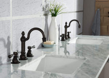 Load image into Gallery viewer, Water Creation Vanity Water Creation EL72CW03CG-000TL1203 Elizabeth 72-Inch Double Sink Carrara White Marble Vanity In Cashmere Grey  With F2-0012-03-TL Lavatory Faucet(s)