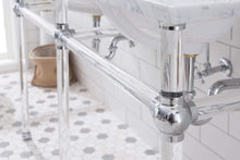 Load image into Gallery viewer, Water Creation Vanity Water Creation Empire 60 Inch Wide Double Wash Stand and P-Trap