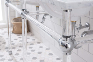 Water Creation Vanity Water Creation Empire 60 Inch Wide Double Wash Stand and P-Trap