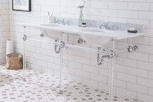 Load image into Gallery viewer, Water Creation Vanity Water Creation Empire 72 Inch Wide Double Wash Stand, P-Trap, Countertop with Basin
