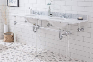 Water Creation Vanity Water Creation Empire 72 Inch Wide Double Wash Stand, P-Trap, Countertop with Basin